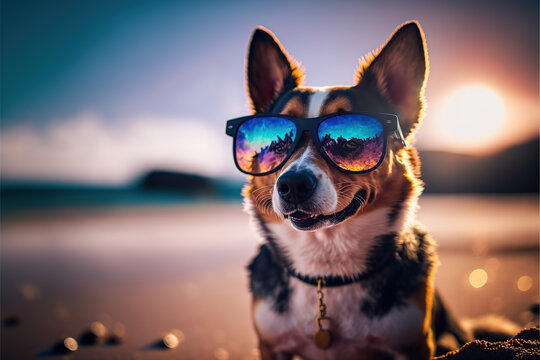 Dog with Sunglasses