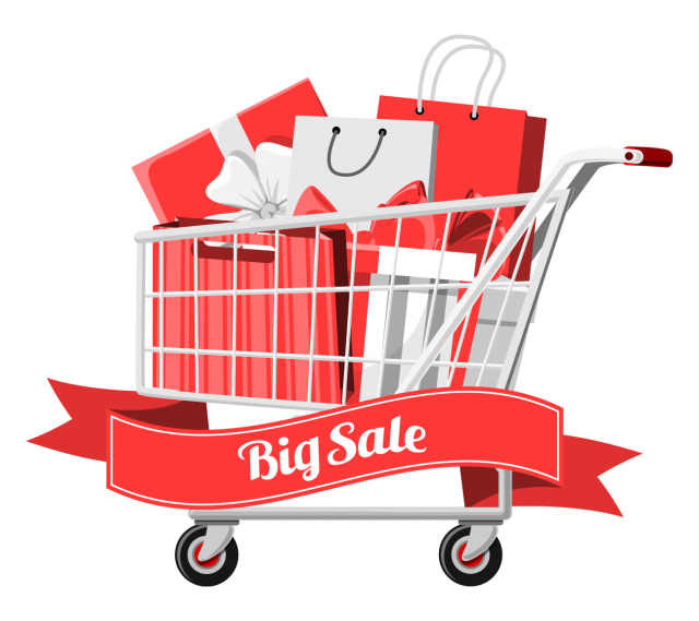 red shopping cart